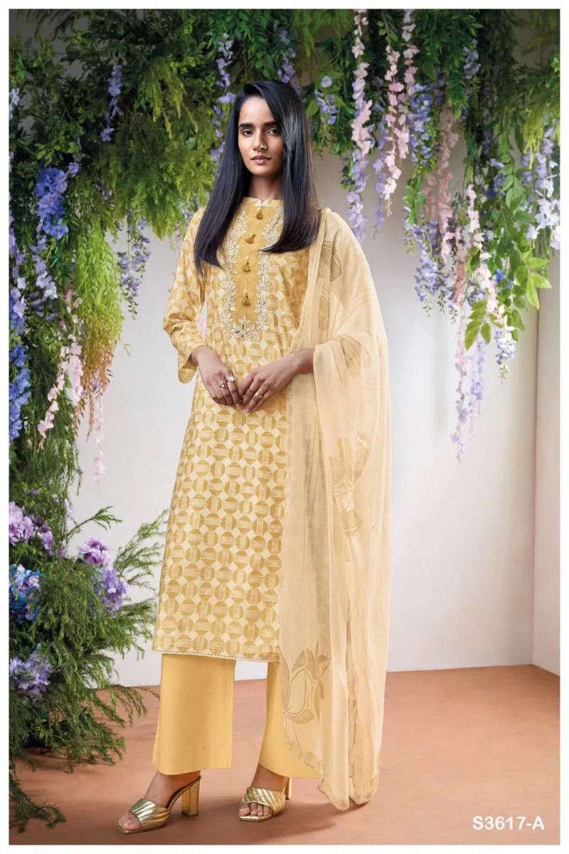 Evaraah By Ganga Cotton Printed Embroidered Salwar Kameez Best Wholesale Shop In Surat