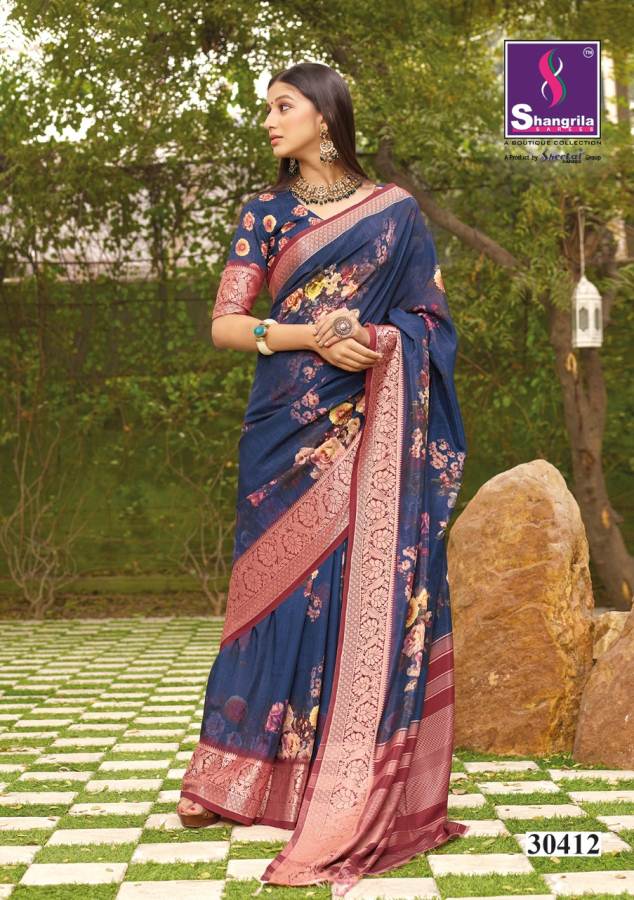 Shangrila Nitara Digital Latest Collection of Designer Printed Silk Saree 