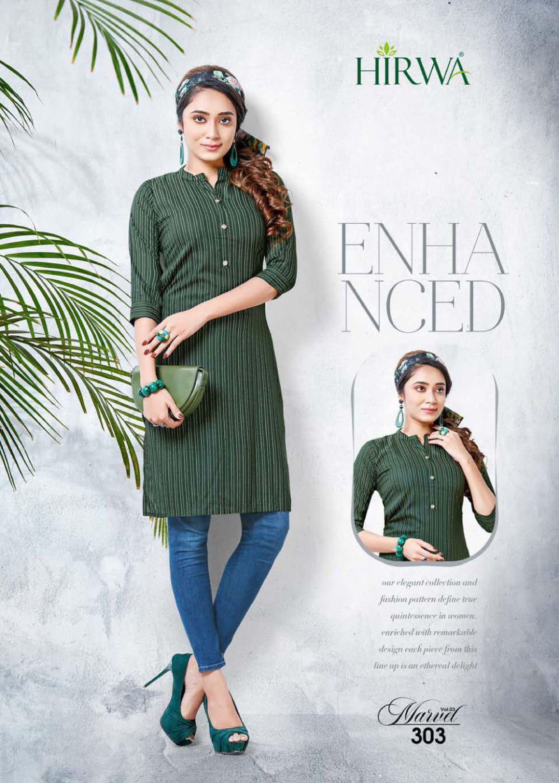 Hirwa Marvel 3 Ethnic Wear Rayon Printed Designer Kurti Collection
