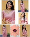 Soft Silk 4074 Lichi Soft Silk Festival Wear Jacquard Work Wholesale Saree In India
