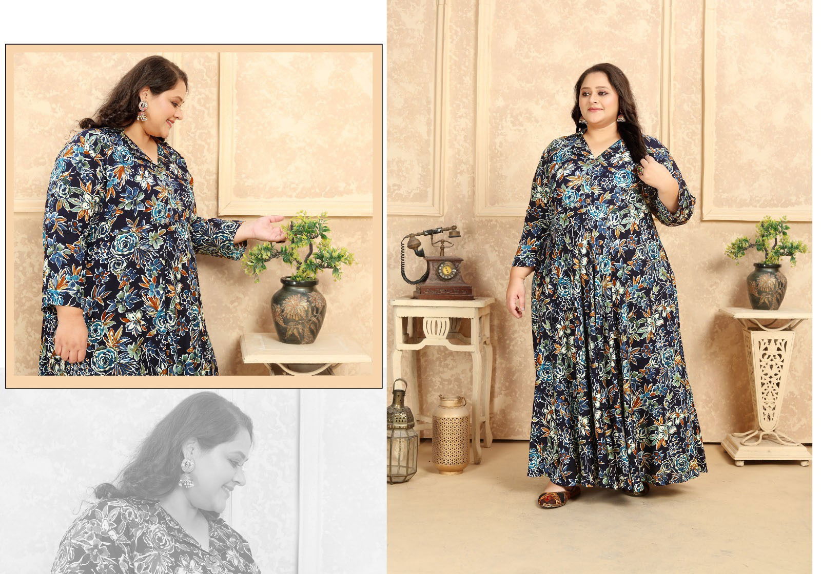 Plus Size Vol1 by Moksh Rayon Kurti With Pocket Catalog 