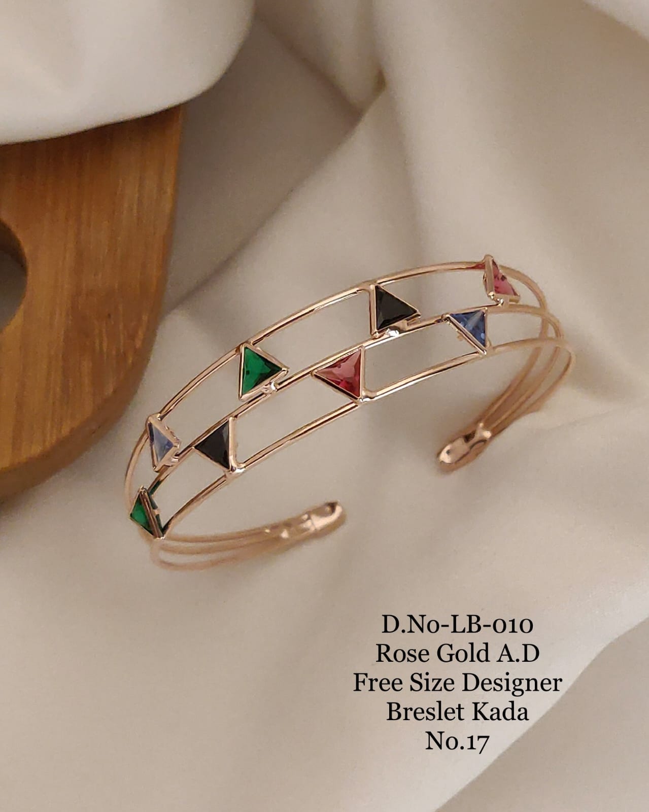 Rose Gold Free Size Designer Breslet Kada Catalog
