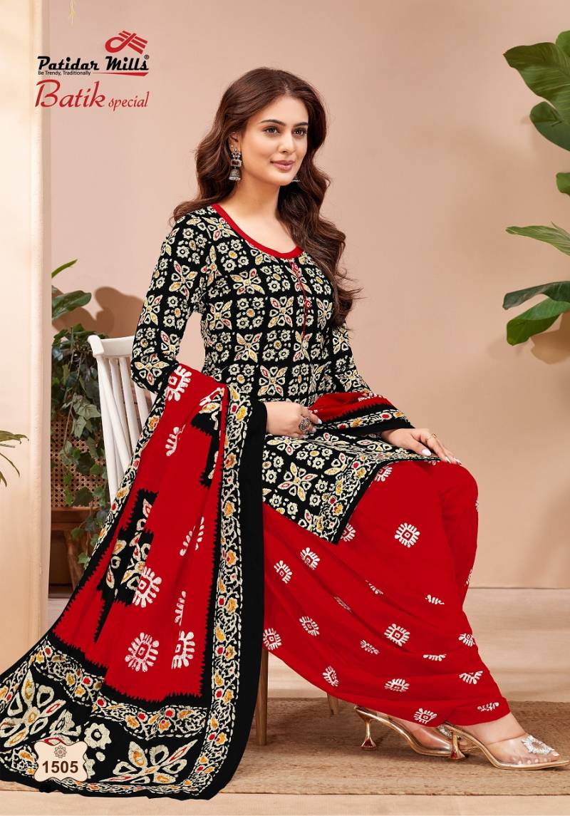 Batik Special Vol 15 By Patidar Cotton Dress Material Wholesale Price In Surat