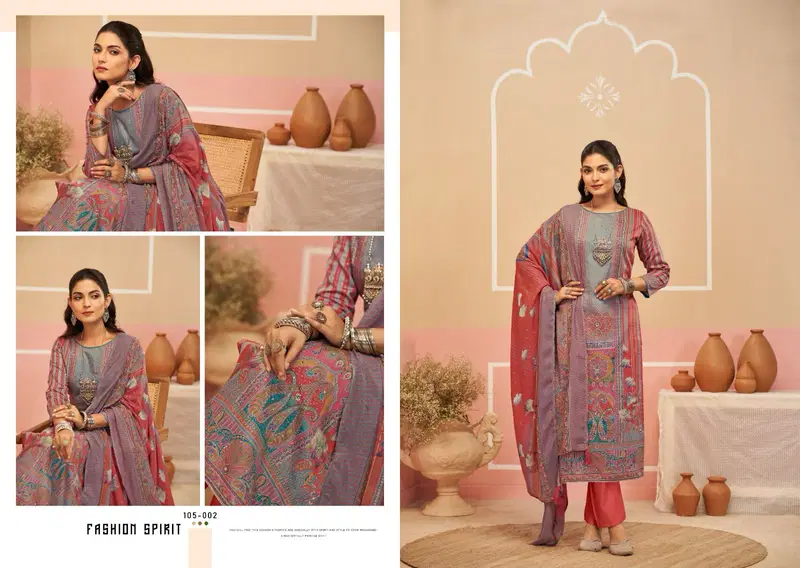 Vantara By Nishant Jam Silk Printed Designer Salwar Kameez Orders In India
