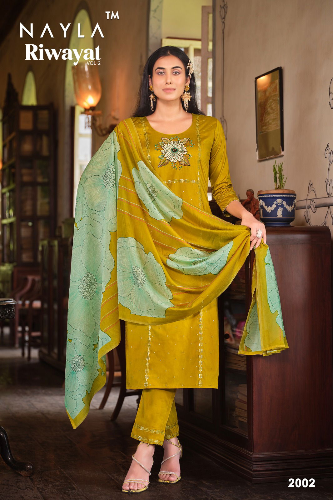 Nayla By Riwayat Vol 2 Chanderi Readymade Suits Catalog