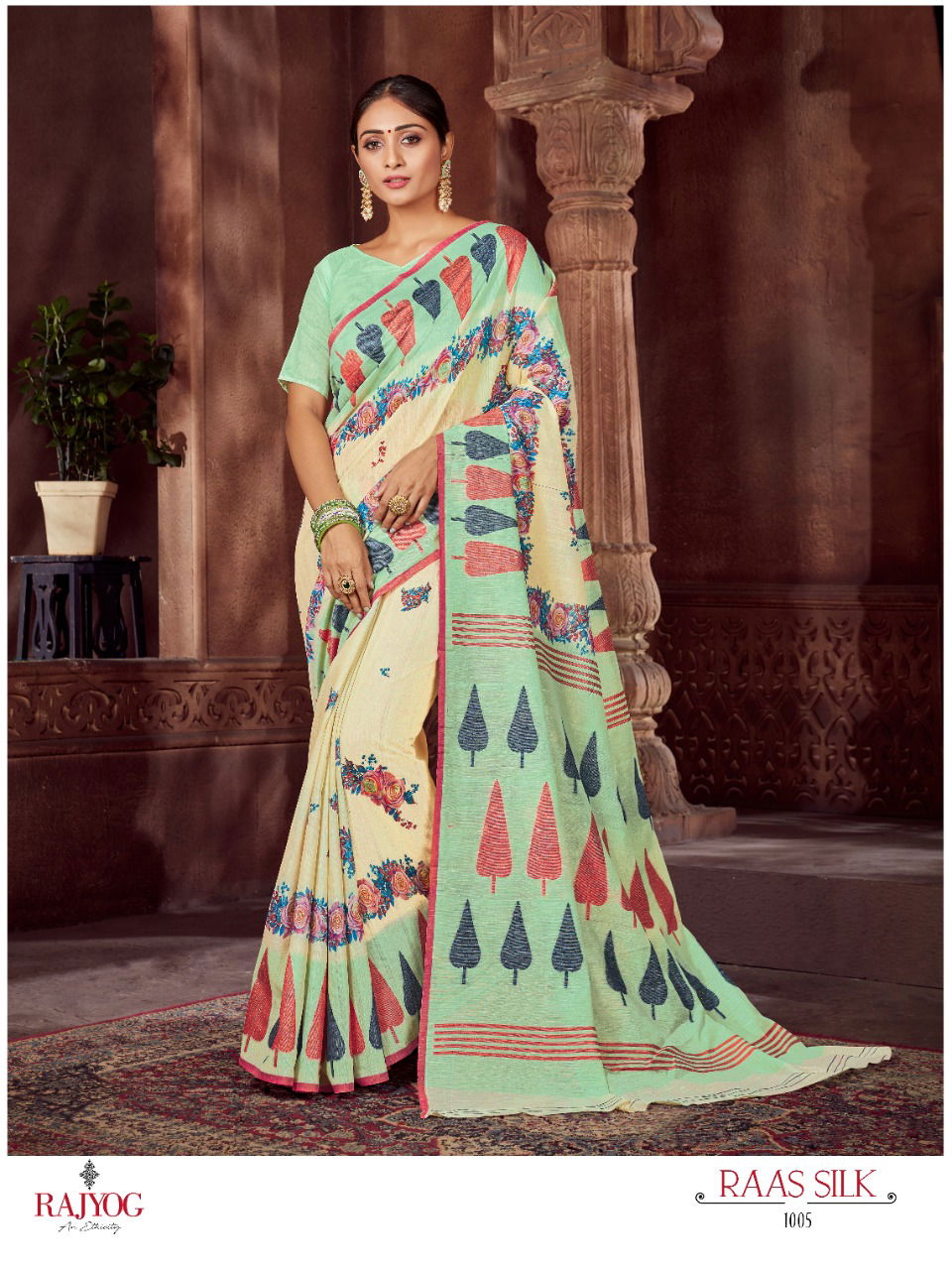 Rajyog Raas Silk Latest Traditional Festive Wear Designer Soft Cotton Saree Collection 