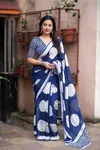 Scmd Anokhi A Digital Printed Linen Cotton Fancy Saree Wholesale Market Surat