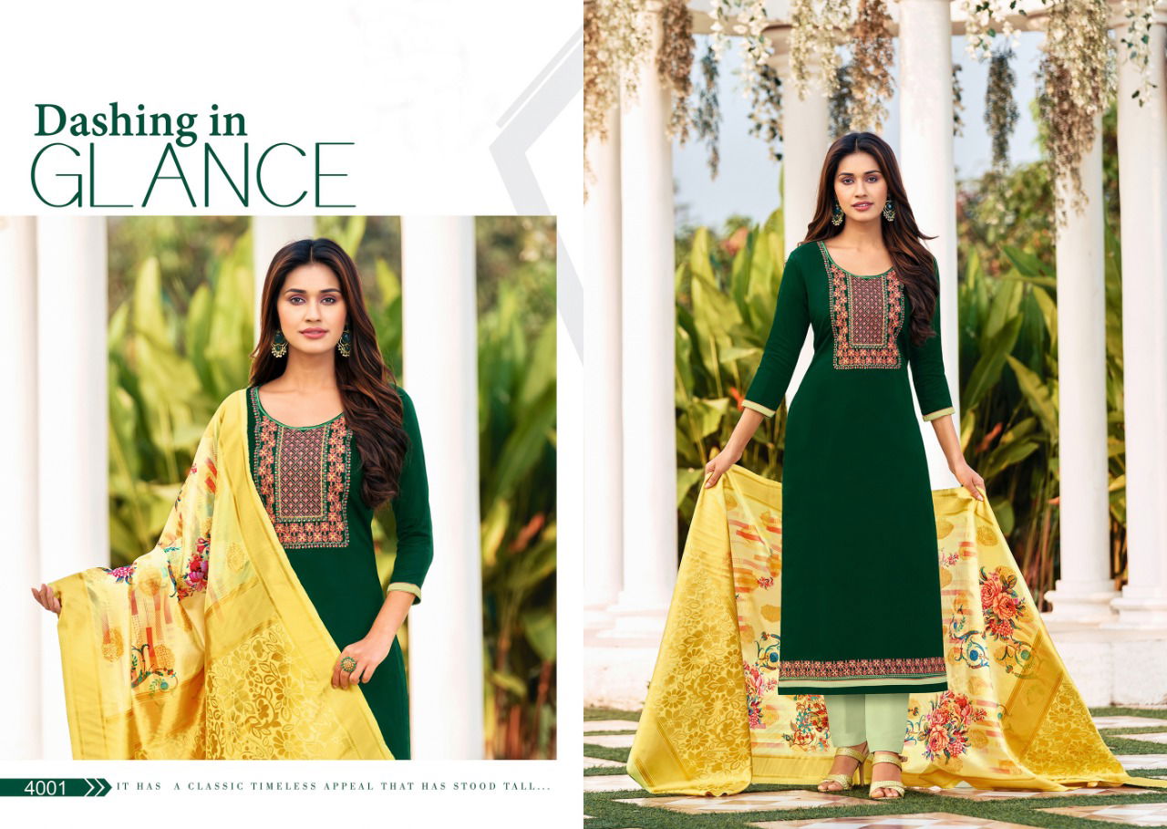 Khanak Latest Fancy Designer Regular Casual Wear Jam Cotton Designer Ethnic Wear Dress Material Collection

