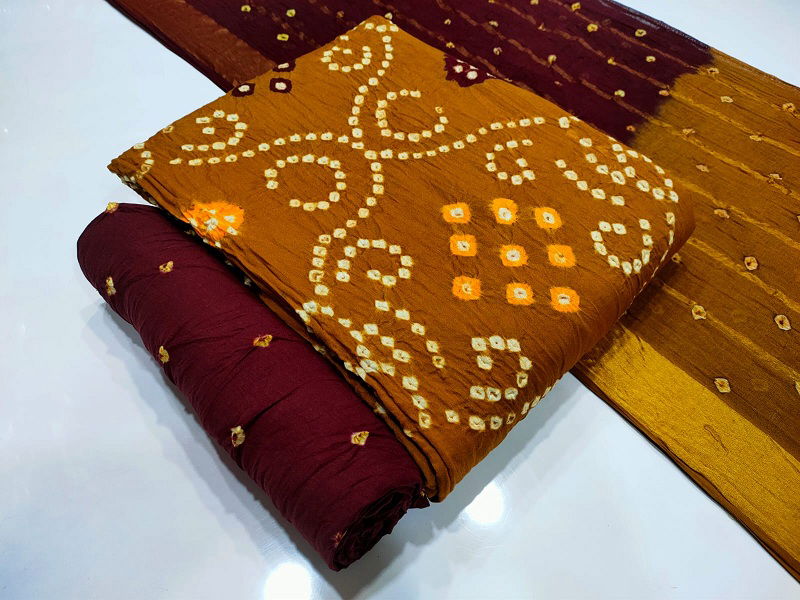 Nemi Bandhej 1 Casual Daily Wear Cotton Dress Material