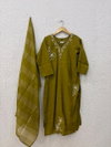 Naisha K 340 Roman Silk Embroidery Kurti With Pant Dupatta Exporters In India
