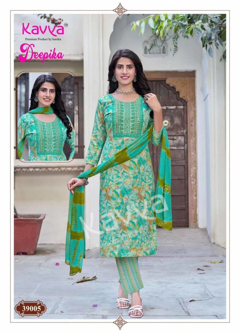 Deepika Vol 39 By Kavya Straight Kurti With Bottom Dupatta Wholesale In India