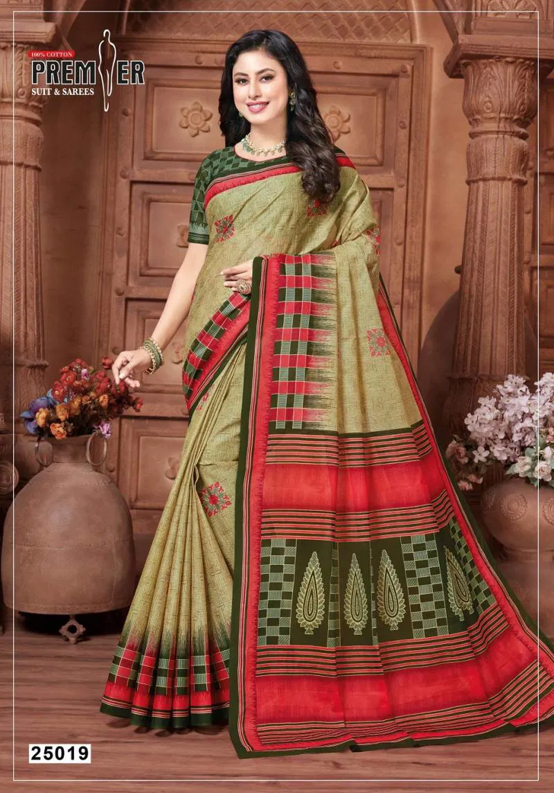 Premier Suncity Vol 25 Printed Cotton Fancy Saree Wholesale Clothing Distributors In India