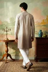 Light Purple Color Outluk Wedding Vol 46 Silk Embroidered Pintex Work Kurta With Pajama Manufacturers 4605 