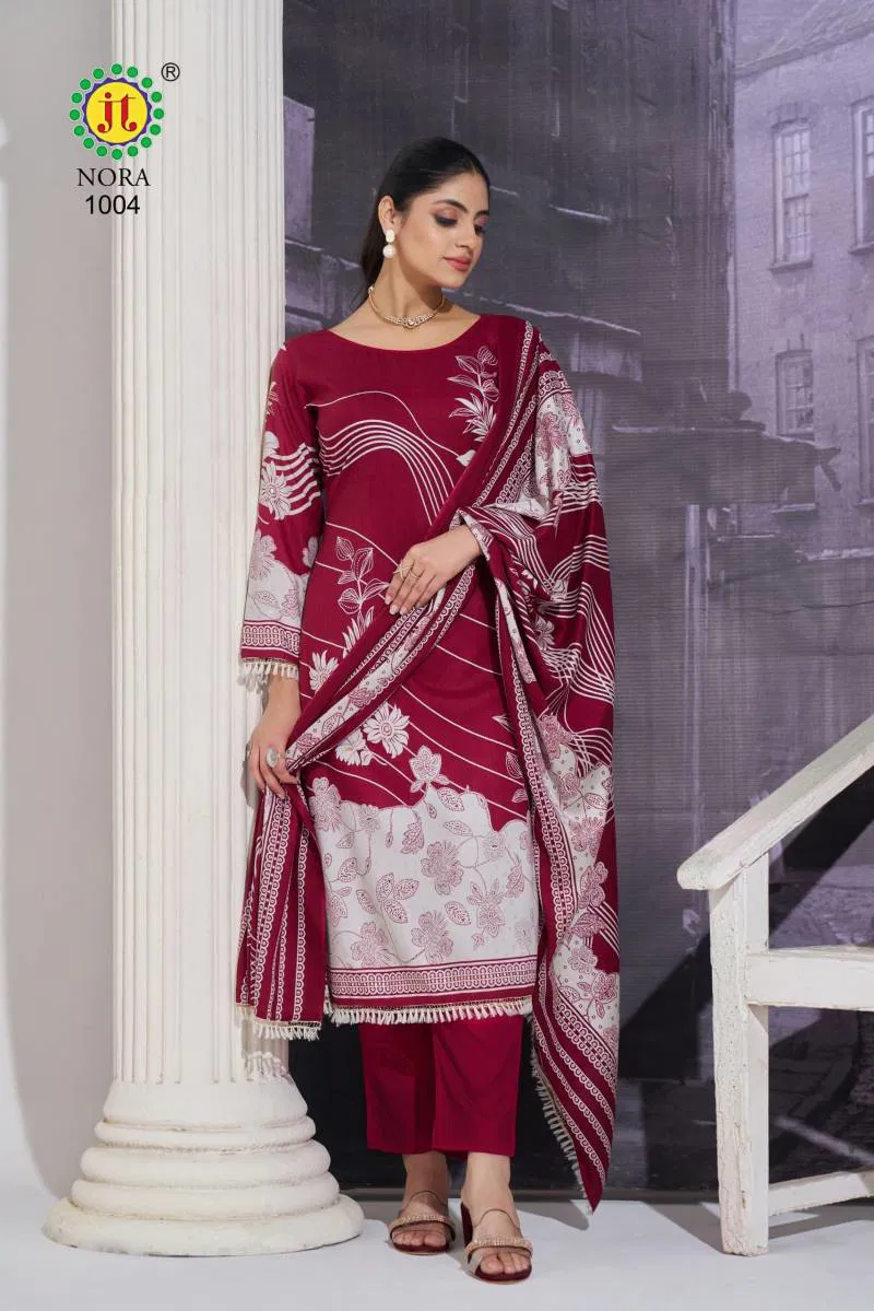 Nora Jt Rayon Printed Dress Material Wholesale Market In Surat With Price