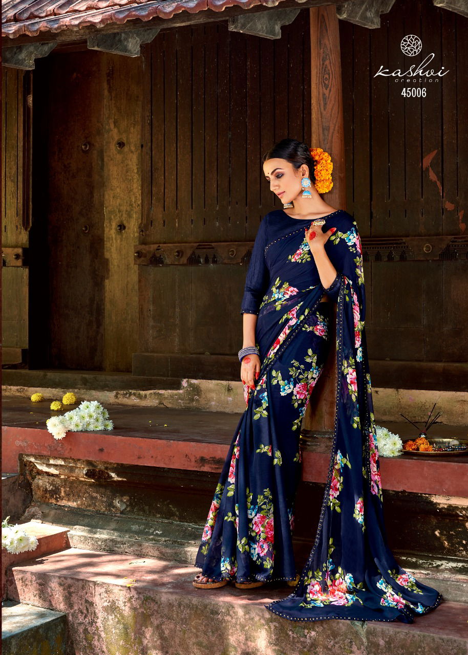 Kashvi Nirali Fancy Latest Fancy Designer Heavy Regular Casual Wear Chiffon Printed Sarees Collection
