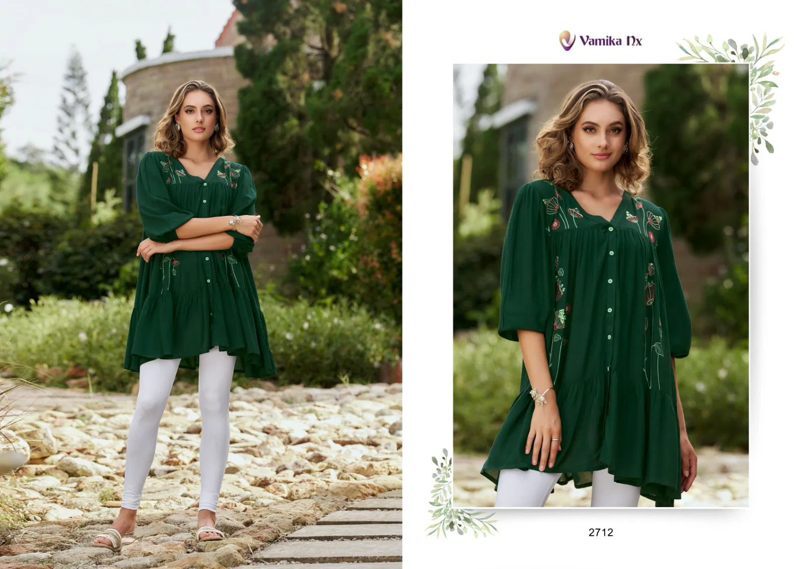 Rang Mahal Vol 3 By Vamika Nx Rayon Ladies Tunic Top Wholesale Shop In Surat