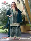 R 1567 A to D By Ramsha Crunchy Readymade Pakistani Suits Wholesale Market In Surat
