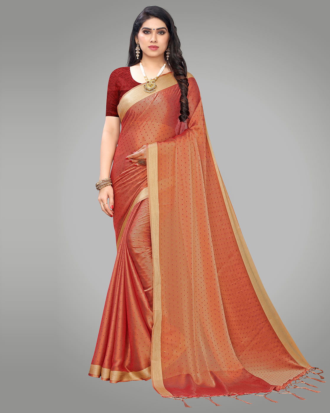 Taksh 1 Latest Designer Party Wear Gorgeous Look Saree Collection With Beautiful Golden Border  