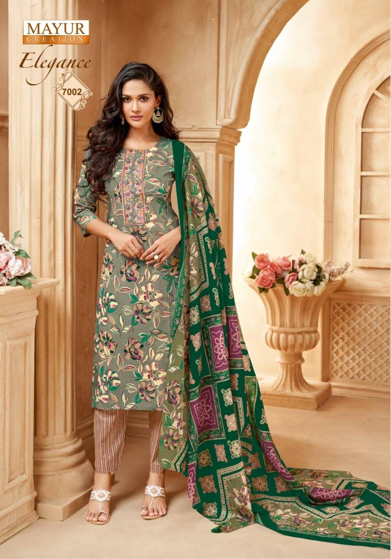 Elegance Vol 7 By Mayur Printed Dress Material Wholesale Market In Surat