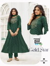 Gold Star By Blue Hills Rayon Embroidery Kurti With Bottom Dupatta Orders In India
