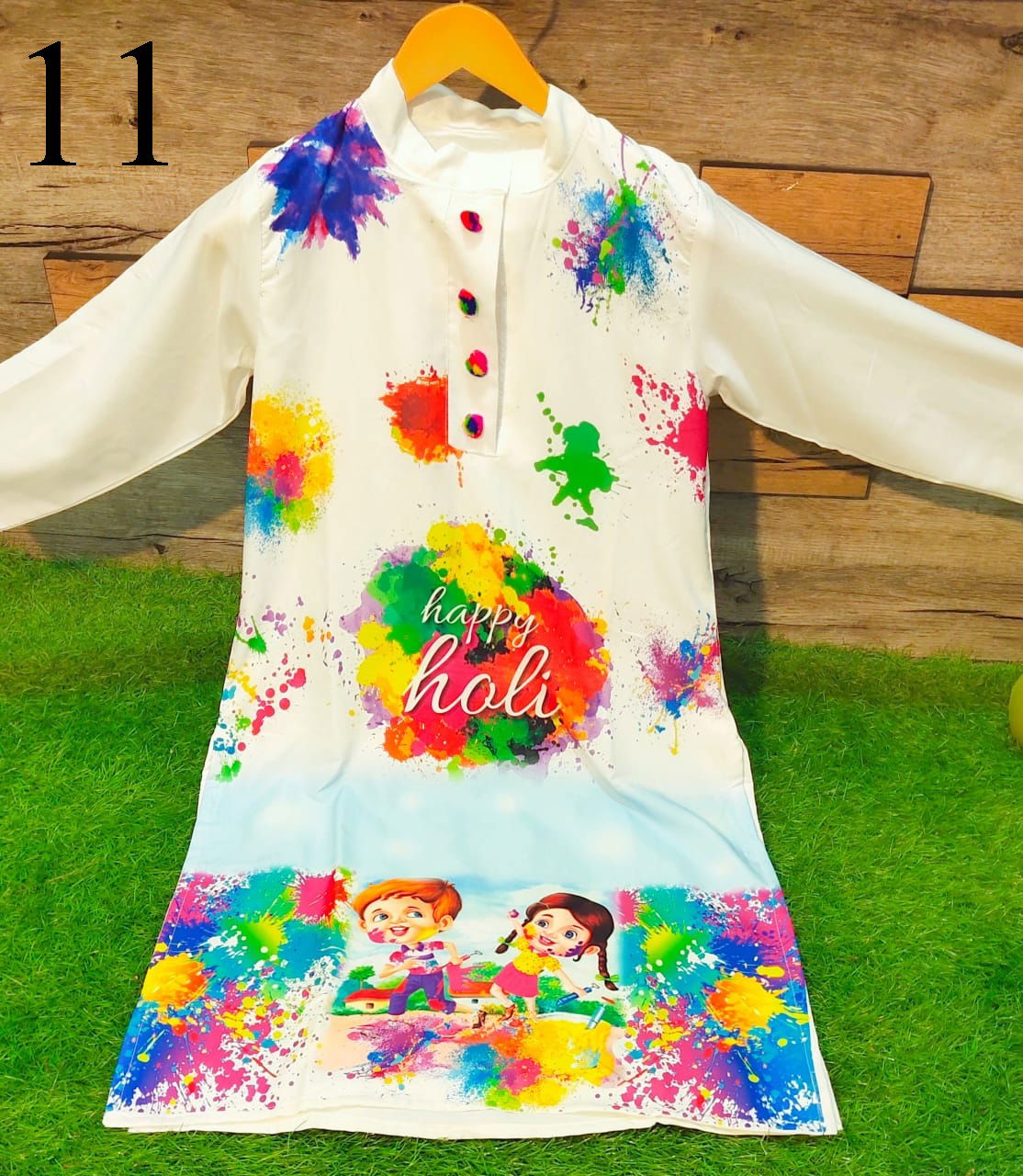 Holi Special 1 Silk Digital Printed Holli Special Kurti Collection