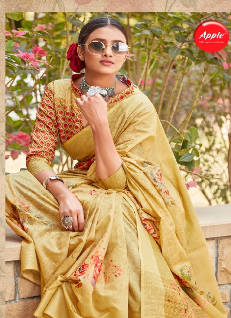 Fellatio Vol-3 Latest Fancy Designer Casual Wear Soft Cotton Silk Digital Printed Saree Collection 