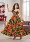 Lucaya Kids Vol 1 Rayon Digital Printed Flare Gown Set