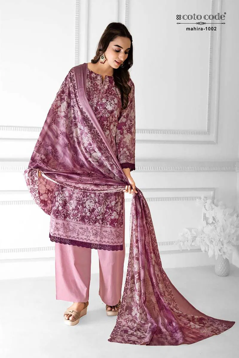 Mahira Vol 1 By Coto Code Lawn Cotton Dress Material Wholesale Suppliers In Mumbai