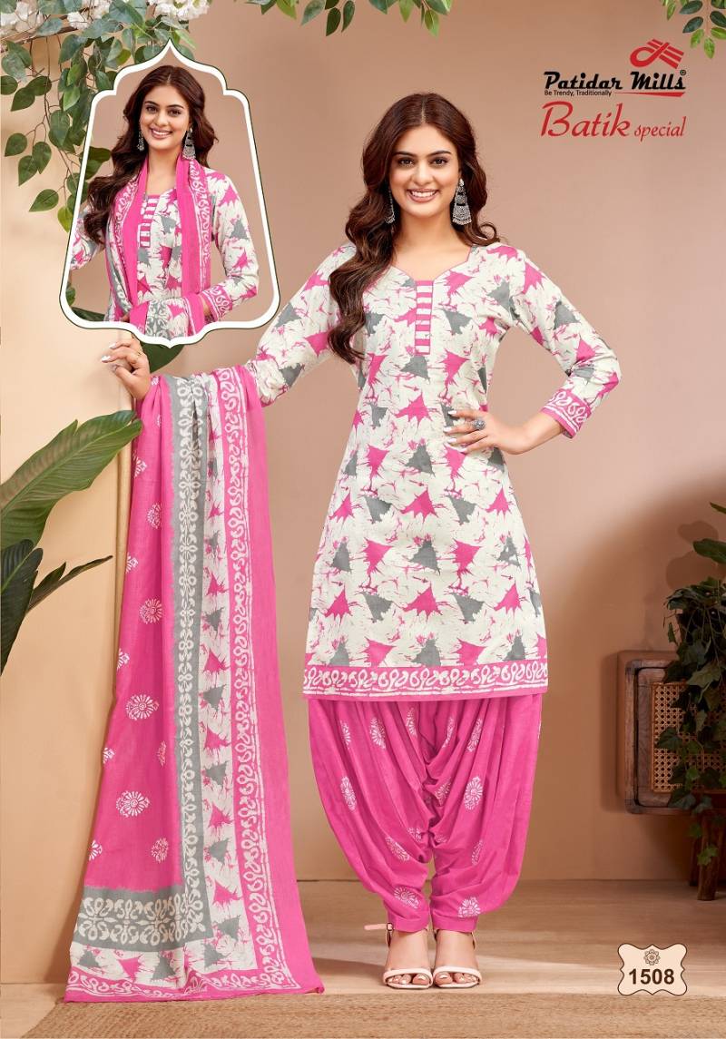Batik Special Vol 15 By Patidar Cotton Dress Material Wholesale Price In Surat