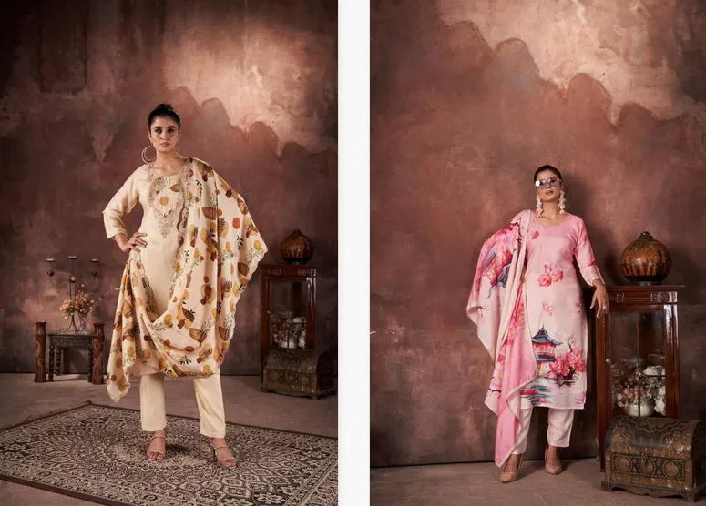 Tanyaa P 401 Maslin Printed Kurti Bottom With Dupatta Best Wholesale Shop In Surat