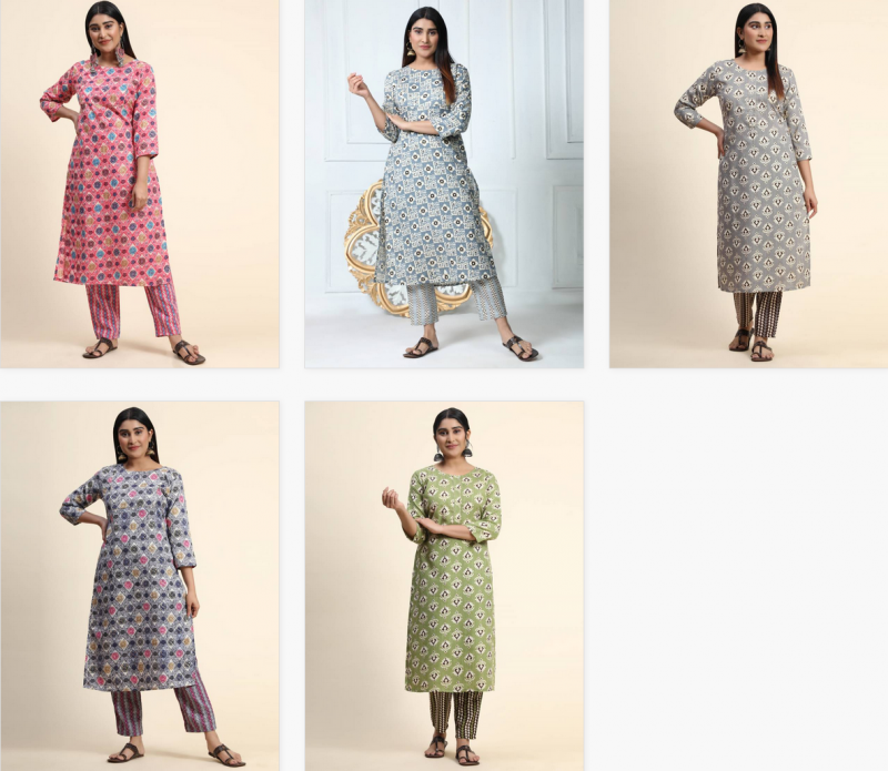 Tanyaa P 148 Cotton Printed Kurti With Bottom Wholesale Price In Surat
