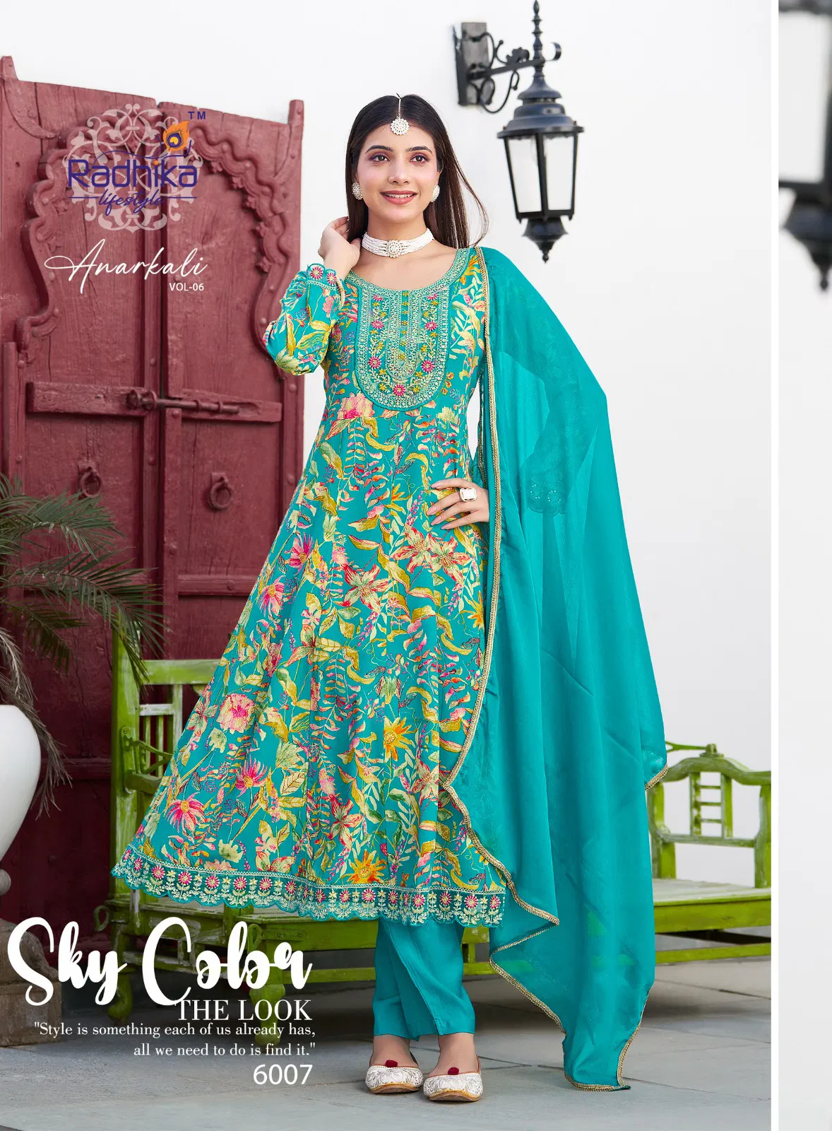 Anarkali Vol 6 By Radhika Rayon Kurti With Bottom Dupatta Online Wholesale