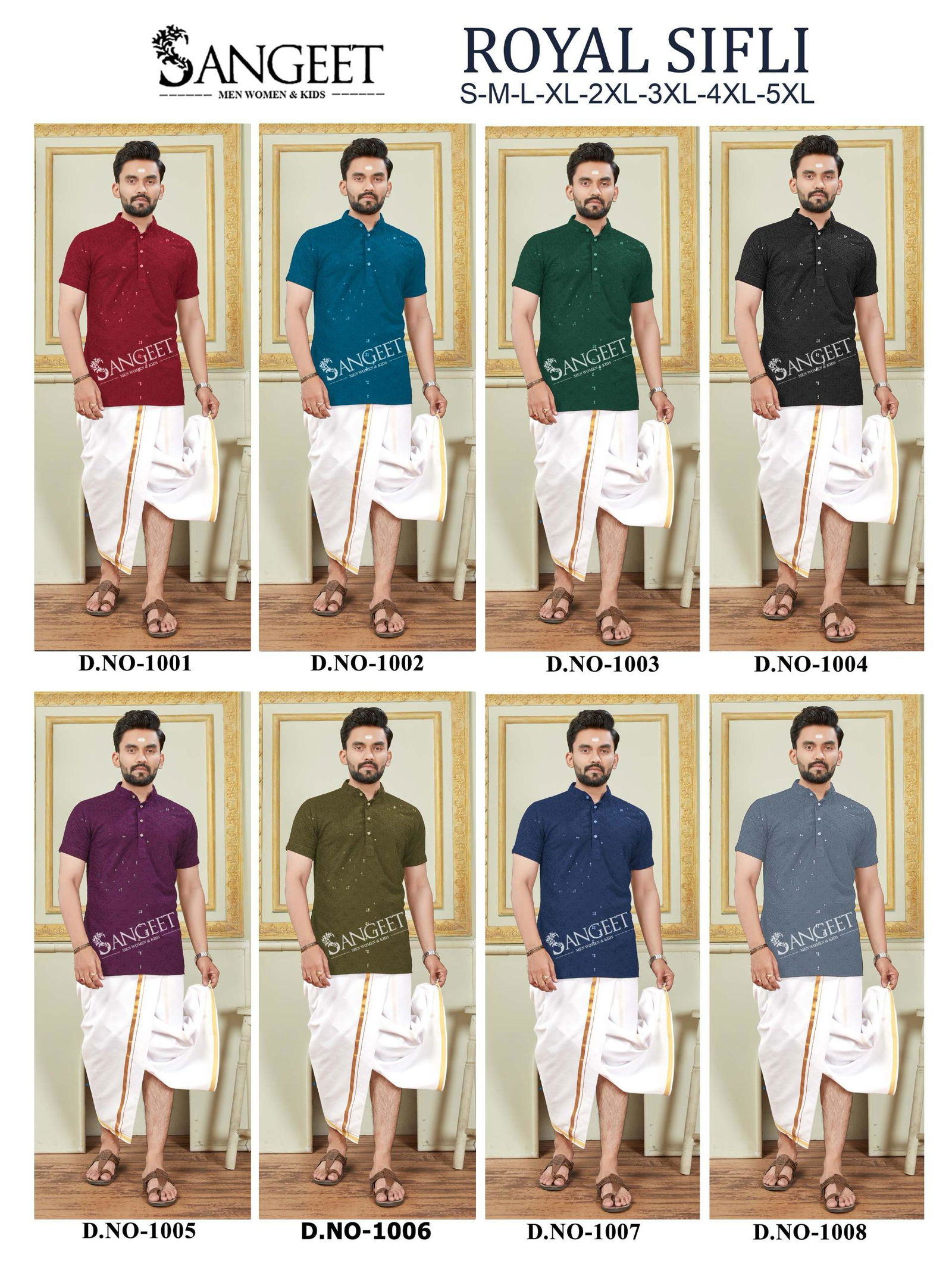Sangeet Royal Sifli  Rayon Sequence Work Mens Shirts Suppliers In India