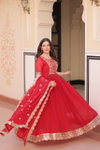 KA 1177 Charming Designer Faux Blooming Gown With Dupatta Wholesale Online