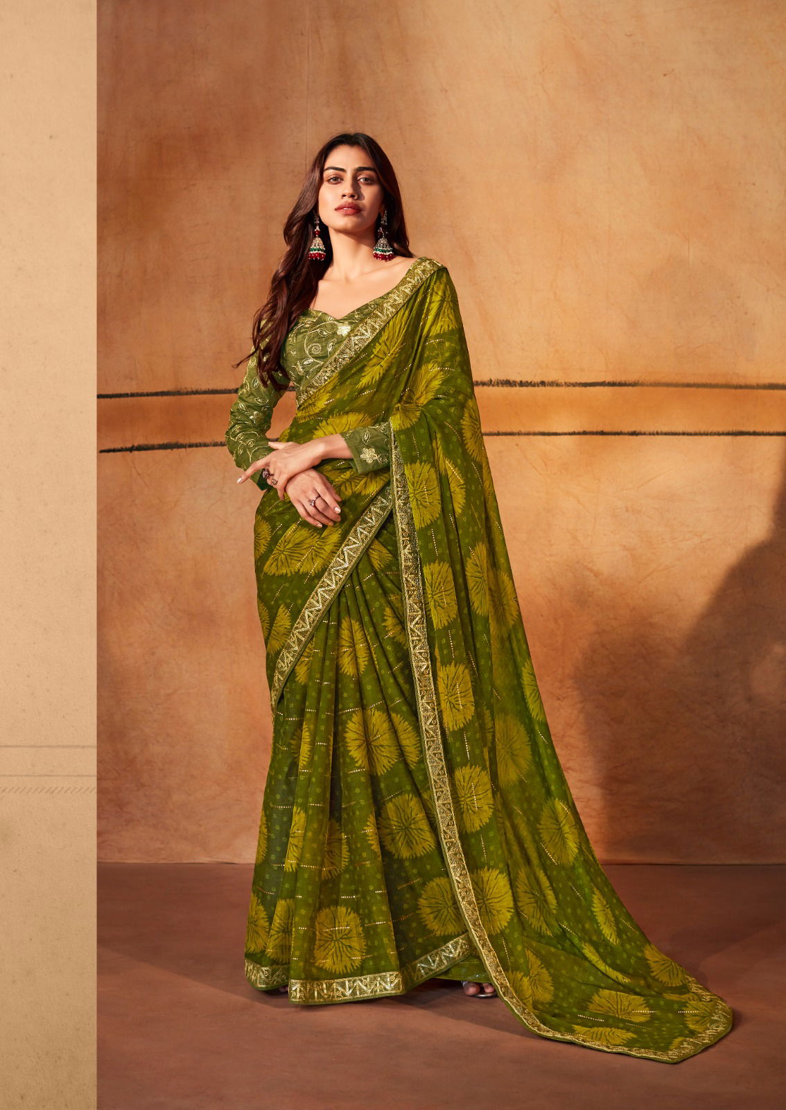 Gerua By Stavan Designer Chiffon Saree Catalog