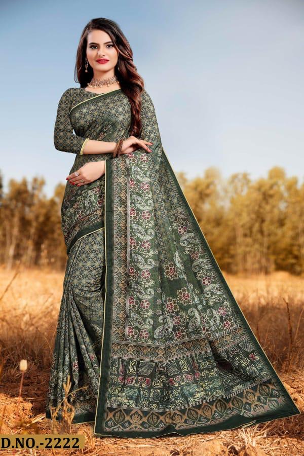 Naree Beauty Silk Printed Designer Party wear Saree Collections