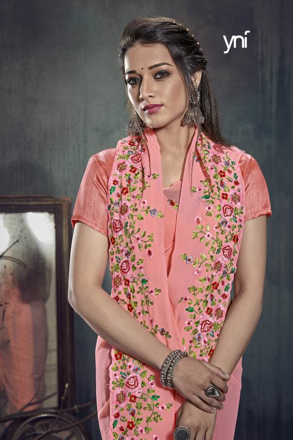 Ynf Tyaar New Designer Festive Wear Georgette Heavy Latest Saree Collection
