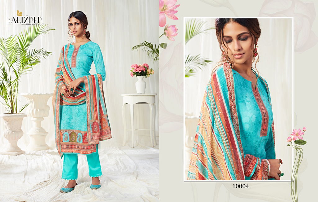 Alizeh Bliss Latest Designer Printed Cotton Dress Material Collection