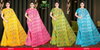 Pallavi Fgh By Sanskar Georgette Comfy Wear Saree Wholesale Clothing Distributors In India