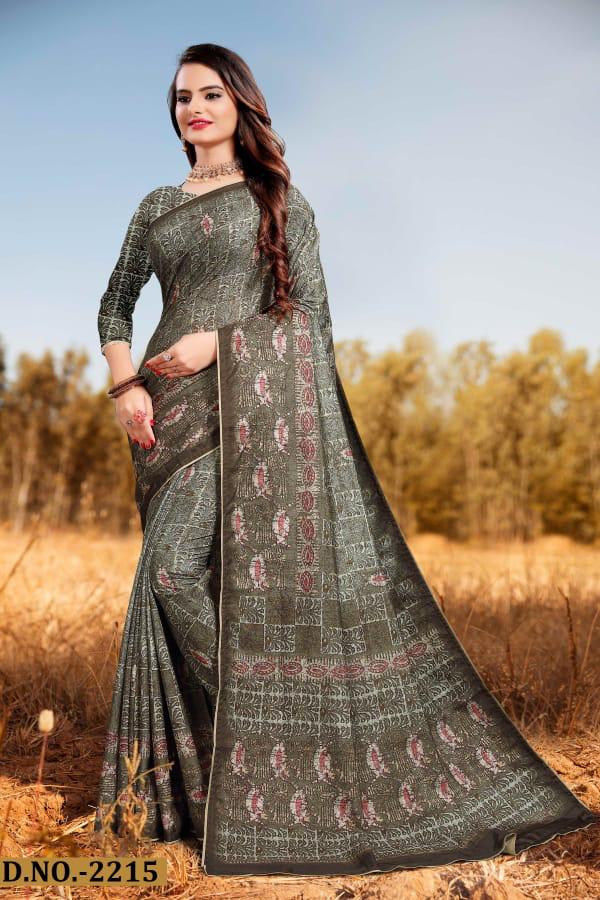 Naree Beauty Silk Printed Designer Party wear Saree Collections