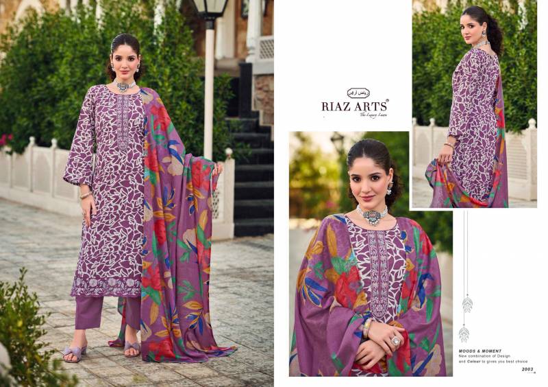 Riaz Arts Summer Star Lawn Digital Printed Dress Material Bulk Orders In India