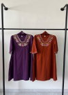 Naisha K 324 Cotton Embroidery Work Kurti With Pant Dupatta Suppliers In India