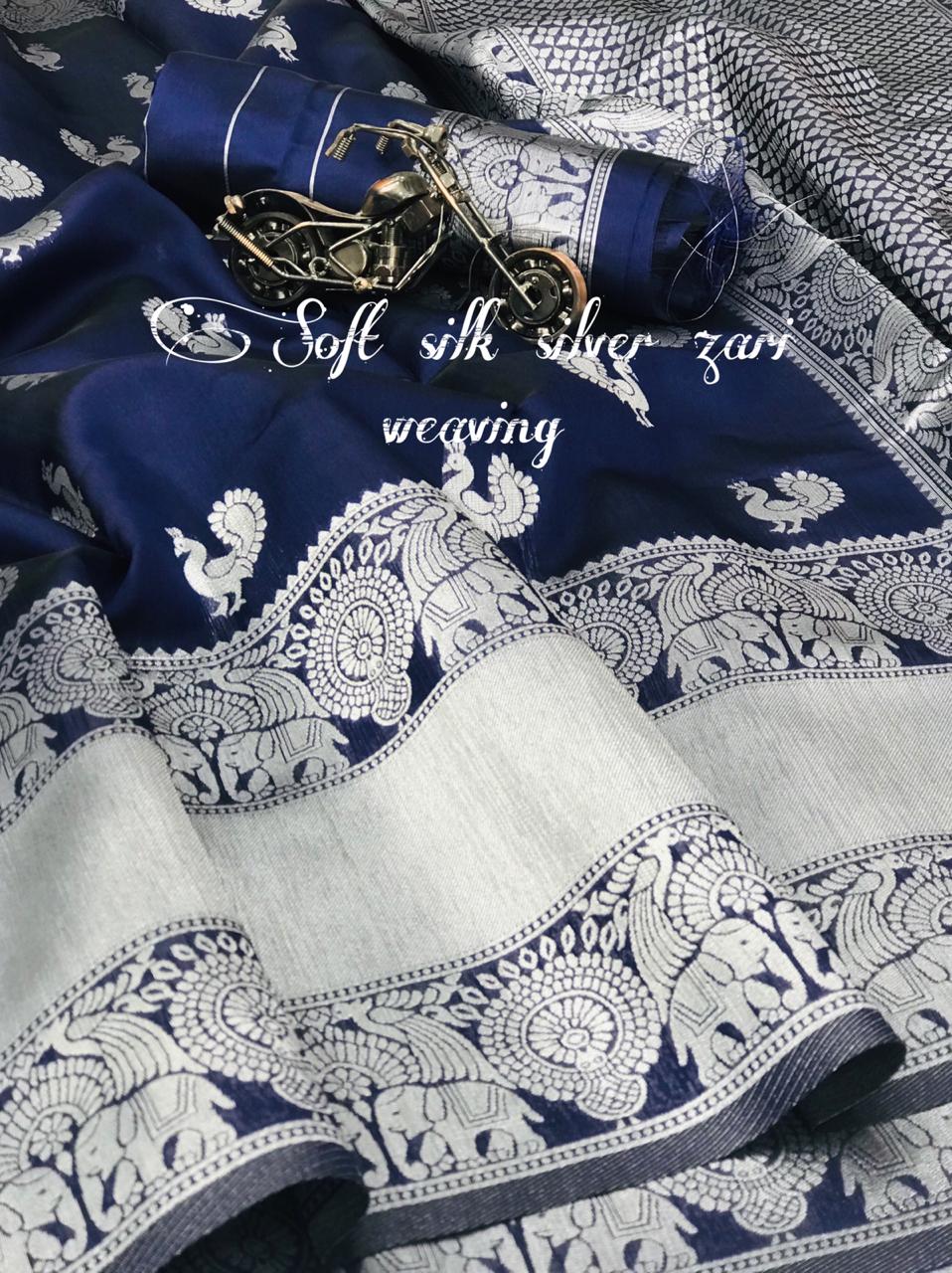 Kasturi Latest Designer Festive Wear Soft Cotton Silk Designer Saree Collection