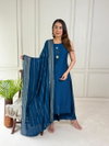 Naisha K 260 Vertican Mirror Worked Kurti With Bottom Dupatta Wholesalers In Delhi