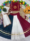 St D No 147 Heavy Rayon Cotton Multi Colour Kids Chaniya Choli