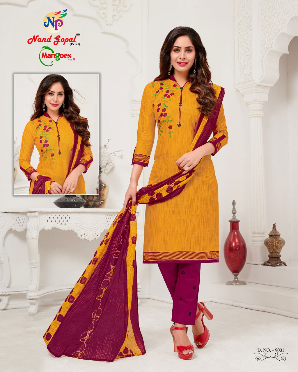 Nand Gopal Mangoes 9 Latest Pure Cotton Full Printed Designer Dress Material Collection 