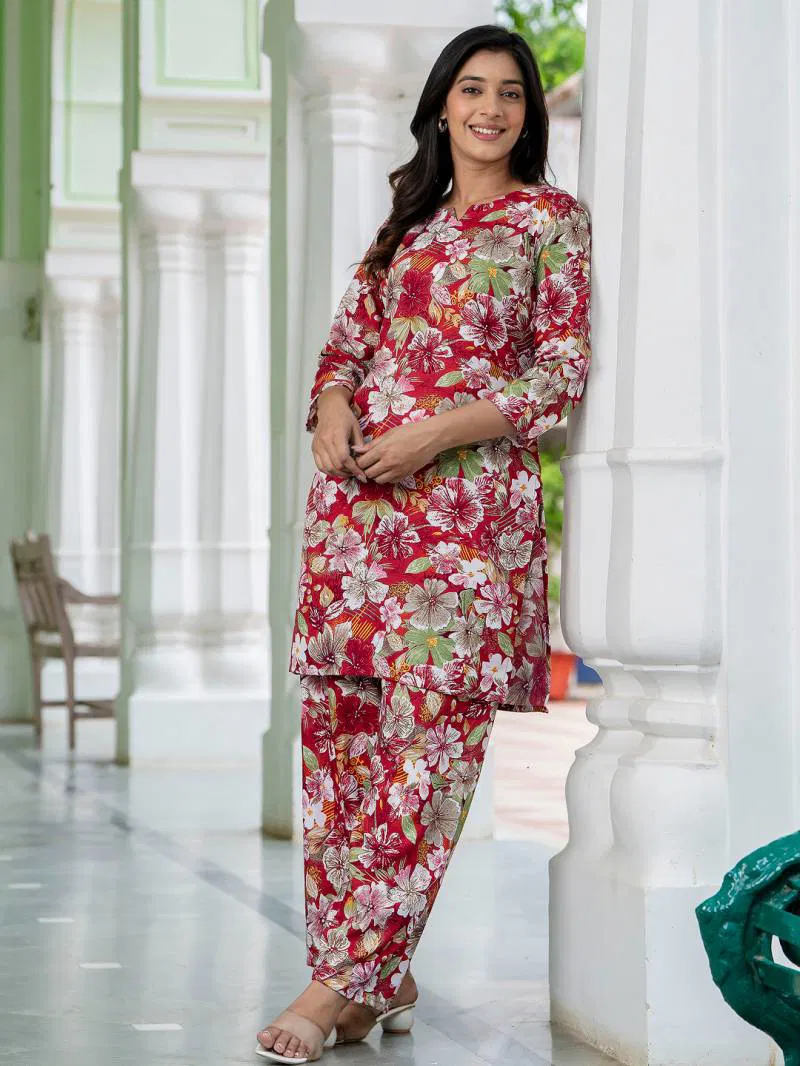 Vredevogel Co Ord Set 1 Rayon Printed Fancy Co Ords Sets Wholesale Online