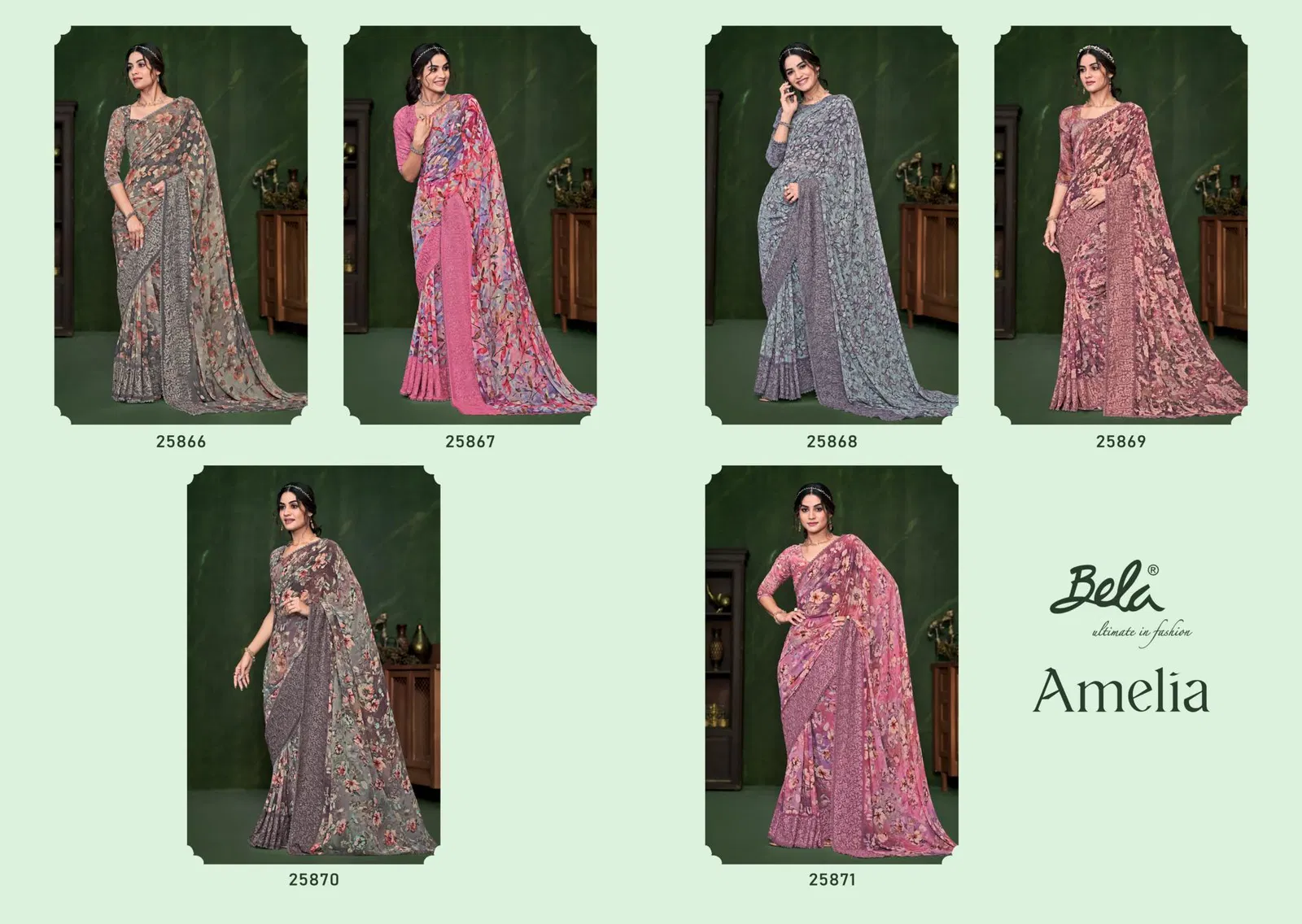 Amelia By Bela Fashion Pure Digital Print Saree Exporters In India