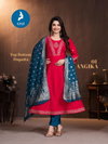 Angika By Kaya Gadhwal Silk Anarkali Kurtis Set Wholesale Price In Surat