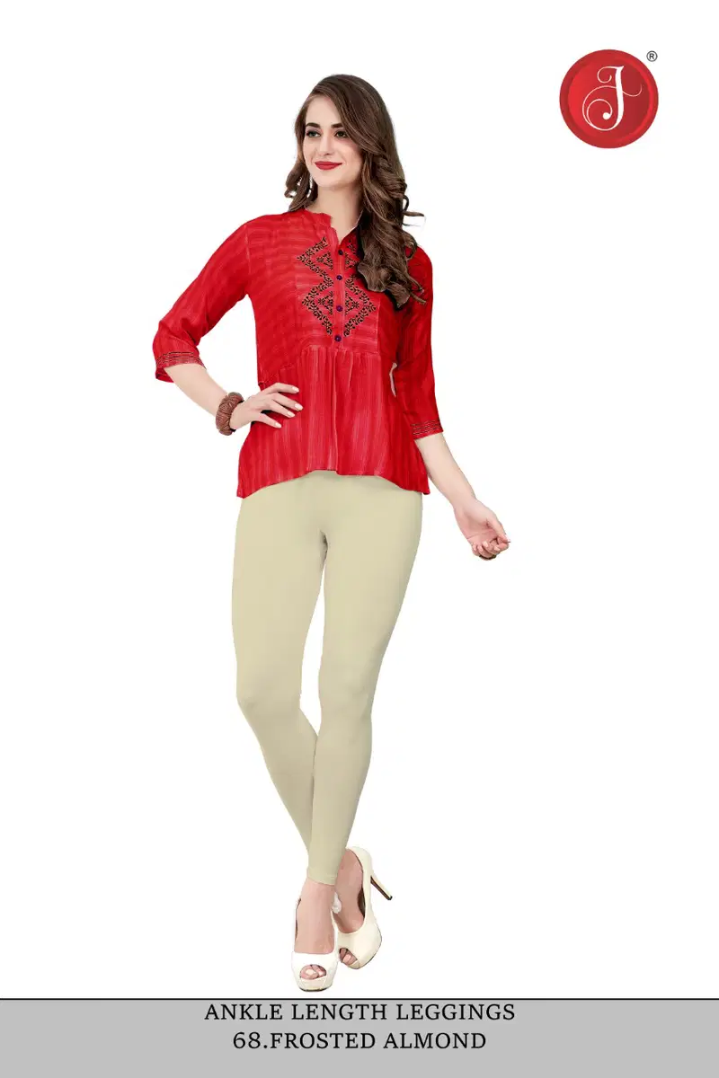 Ankle Cotton Lycra Leggings Western Catalog